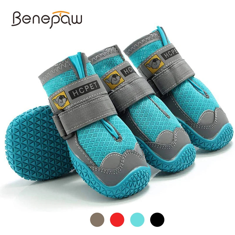Anti-slip Comfortable Breathable Shoes for Dogs Reflective Adjustable Strap