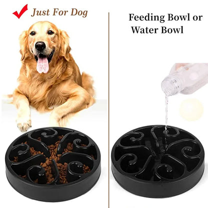 Non-Slip Anti-Gulping Slow Feeder Bowl for Large Medium Small Dogs