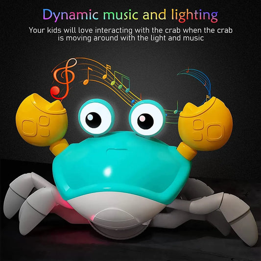 Crab Auto-sensing Function Electronic Pet with Music and Light