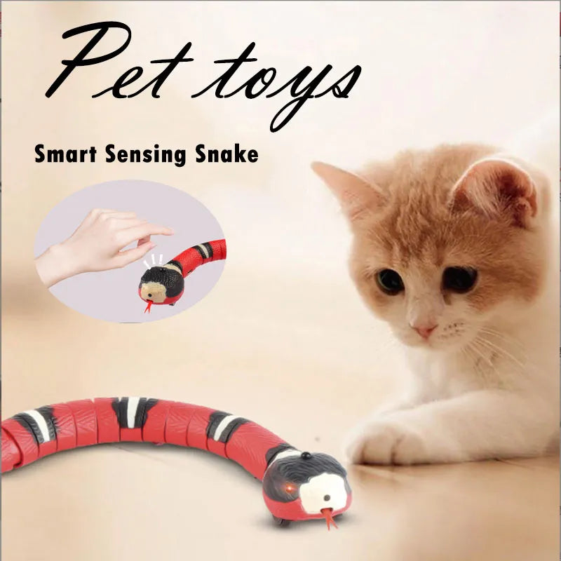 USB Charging Smart Sensing Snake Interactive Cat Toys Automatic Toys For Cats Accessories Kitten Toys for Pet Dogs Game Play Toy