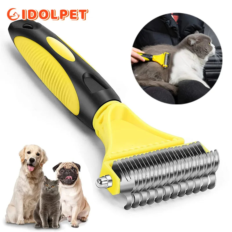 Pets Stainless Steel Grooming Brush for Dogs and Cats